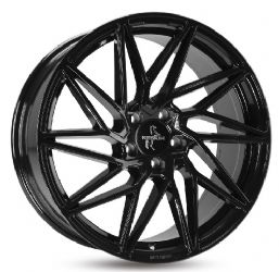 4 Stück KT20 8,5x19 ET30 5x112 black painted